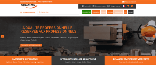 Proweltek Page accueil