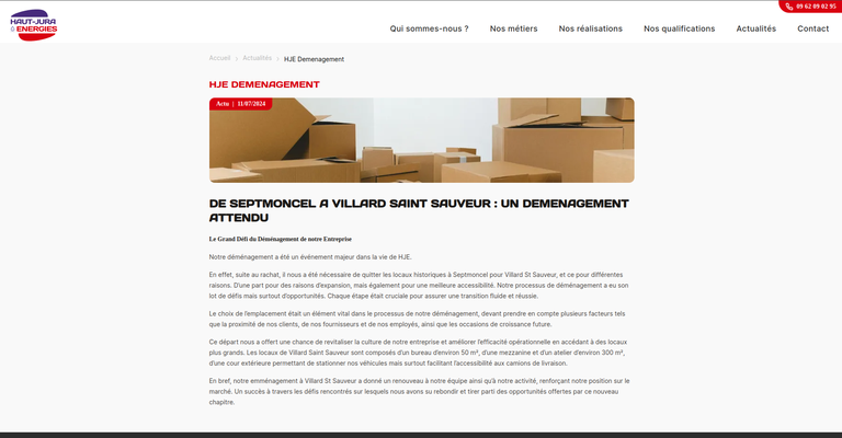 Haut Jura Energie Page article