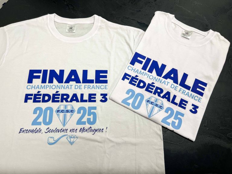 Il est là ! Le t-shirt officiel des supporters du FC Saint-Claude Rugby
