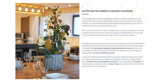 La batisse de Lucien Listing accueil
