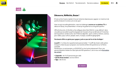 Sreenshot GameDistrict - Site web Astro