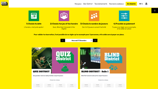 Sreenshot GameDistrict - Site web Astro