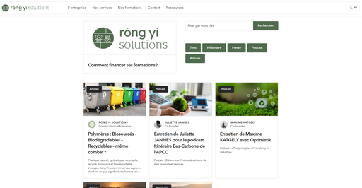 Rong yi Solutions Listing categories