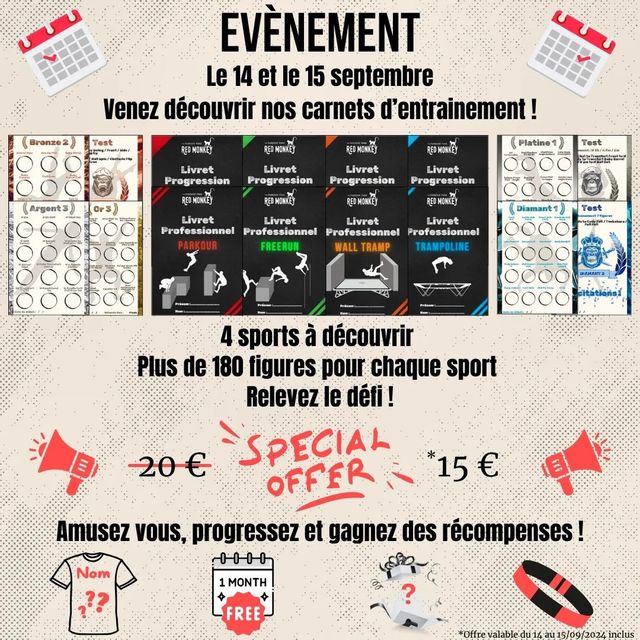 ✨ Nouveauté chez Red Monkey : Les Carnets de Progression ✨