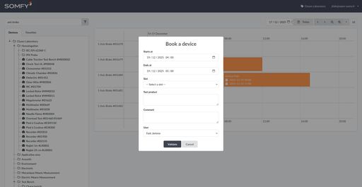 Somfy MyElab - Application métier pour l'industrie