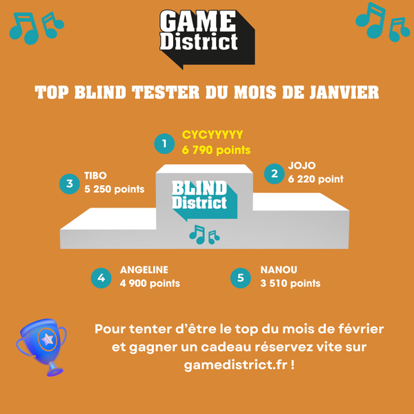 Top Blind Test janvier