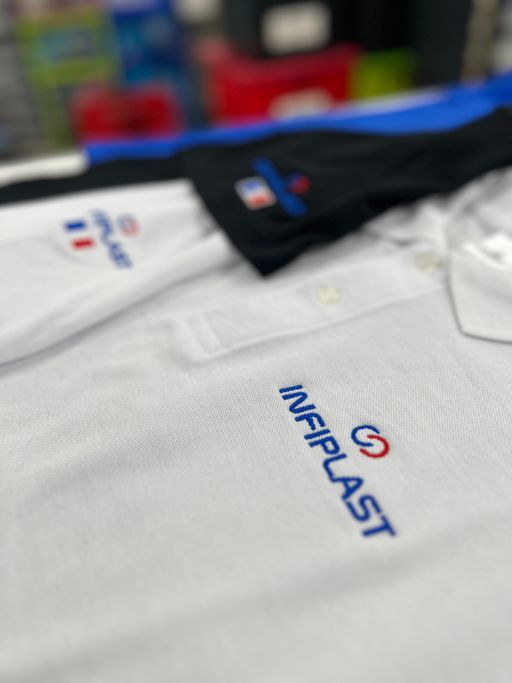 Broderie de qualité pour Infiplast entreprise d'oyonnax