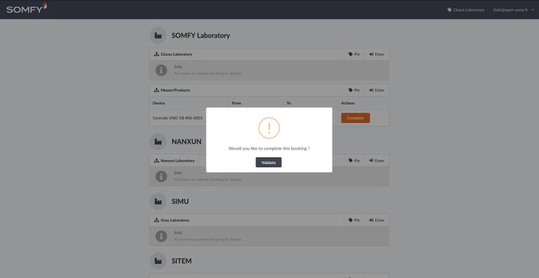 Somfy MyElab - Application métier pour l'industrie