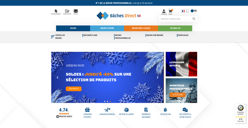 Baches Direct Page accueil