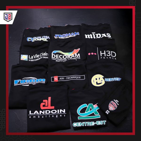 Personnalisation textile pour le club de foot de Viry