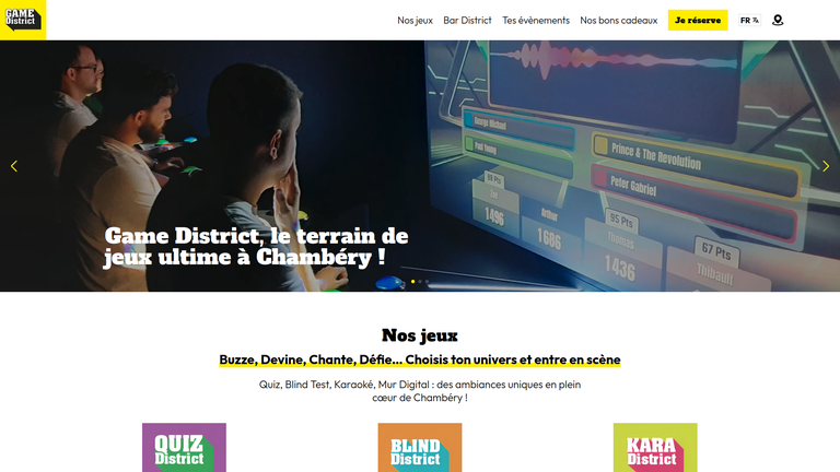 Sreenshot GameDistrict - Site web Astro