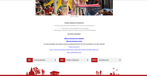 Mairie Chalamont Page activités
