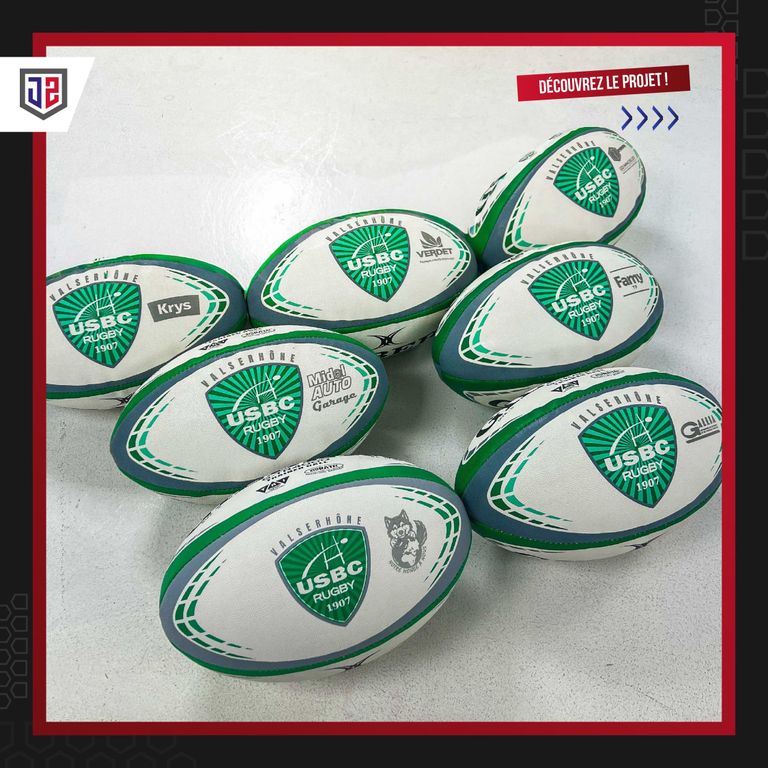 Des ballons personnalisés pour l’USBC Rugby 🏉