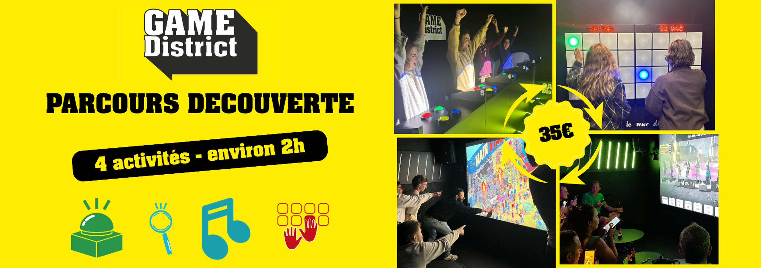 Parcours découverte pour slider