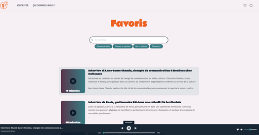 Job Caster Page favoris